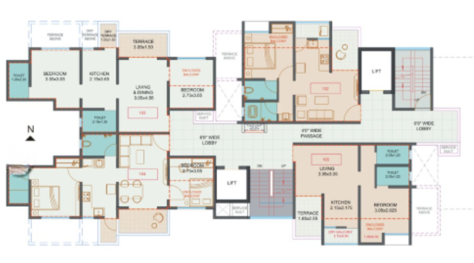 Chandrarang-Serenity-Typical-Floor-Plan